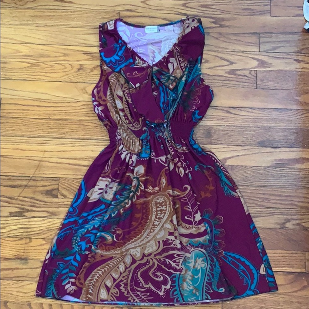 Purple Ruffled Dress